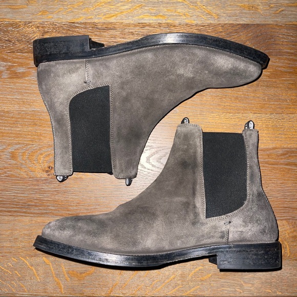 Allsaints Eli Chelsea Boot Grey Suede 